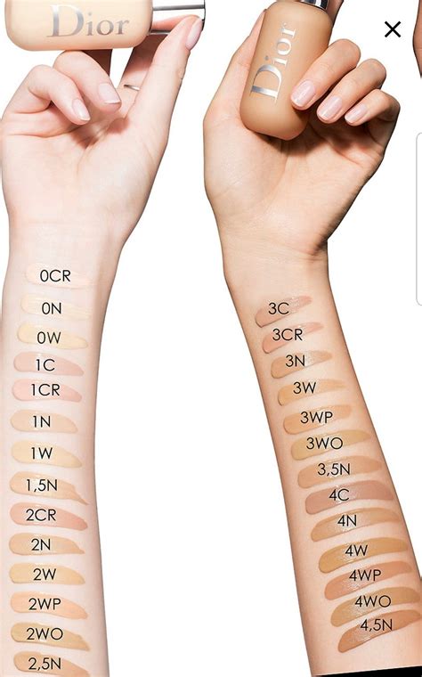 dior backstage foundation colours